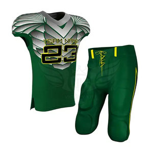 ชุดเล่นกีฬาแบบสลิมฟิตสำหรับผู้ใหญ่ชุดอเมริกันฟุตบอลแบบมืออาชีพดีไซน์พิมพ์ซับลิเมชัน - Product Image 1