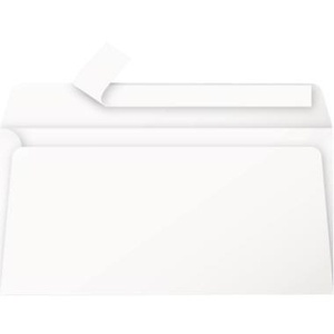 Enveloppes en papier blanc longues DIN Clairefontaine Pollen 220 x 110 mm 120 g/m² avec fermeture autocollante 20 pièces/paquet - Product Image 1