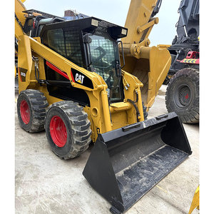 Minicargadora retroexcavadora usada Caterpillar 262D SSL con bomba hidráulica Kawasaki, motor en buen estado, carga nominal de 25 toneladas - Product Image 4