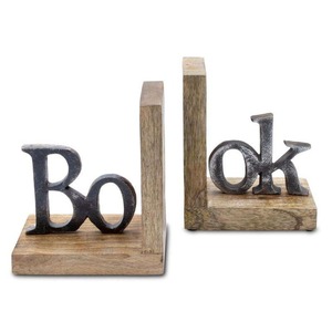 Juego de Sujeta Libros de Madera Maciza Hechos a Mano de Excelente Calidad con Base Antideslizante para Estantes de Hogar y Oficina, Disponible para Exportación - Product Image 6