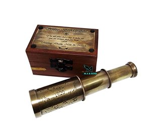 Télescope nautique en laiton Antique, artisanat en métal personnalisé, télescope nautique à vendre, télescope Portable d'extérieur - Product Image 4