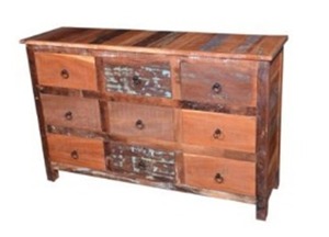 Norene Meuble de rangement modulaire en bois recyclé moderne, écologique, pour atelier, salon, cuisine, salle à manger, chambre à coucher - Product Image 2