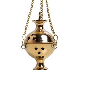 Top Trending Elegant Stainless Steel <b>Bakhoor</b> <b>Burner</b> Gold Plated Incense <b>Burner</b> Latest Design Hanging Incense <b>Burner</b> - Product Image 2