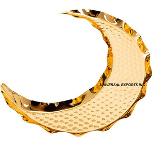 Bandeja de chocolate de metal chapada en oro Bandeja de chocolate hecha a mano de calidad premium Bandeja de chocolate de lujo nueva con estilo clásico - Product Image 1