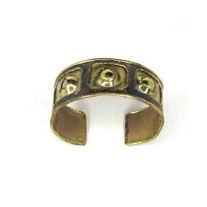 Bracelet d'hiver élégant du Danemark, juillet 2026, 20 mm, bijoux de saison des fêtes, bracelet manchette artistique pour femme, brillant, patine antique - Product Image 4