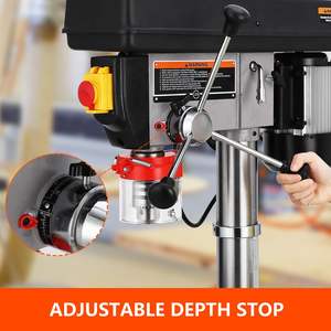 Taladro de columna industrial con motor de cobre puro de 12A, 200-3630 RPM, control de velocidad variable, sistema de disipación de calor - para madera - Product Image 3