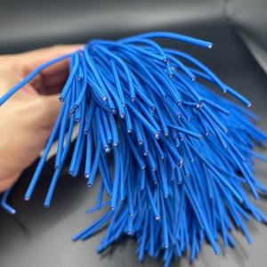 Cordon de serrage classique en polyester 100% écologique, haute ténacité, tressé à 3 brins, torsadé, 3 mm, bleu, 50 cm, pour vêtements et textiles de maison - Product Image 3