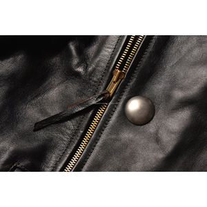 Nardon แจ็คเก็ตบอมเบอร์ผู้ชาย, แจ็คเก็ตหนัง PU นิ่มสั้นสีดำมีซิปสำหรับ2025เสื้อผ้าอเมริกันฤดูใบไม้ผลิฤดูใบไม้ร่วง - Product Image 3