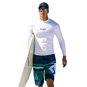 ODM OEM Men's Long Sleeve <b>BJJ</b> MMA Compression Shirt UV Protective <b>Rashguard</b> for Gym Workout Breathable Feature - Product Image 4