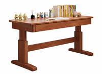 Bureau d'étude moderne et durable en bois clair, réglable en hauteur, avec tiroirs, pour étudiants, chambre à coucher, bureau à domicile