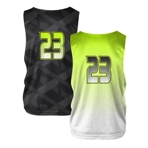Maillots de lacrosse légers et personnalisables, taille plus, gilets de sport pour jeunes, pour le basketball, le football, l'entraînement en équipe - Product Image 2