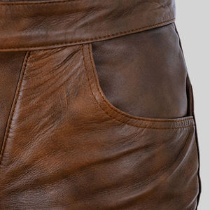 Wholesale Customized 2025 Best Selling Reasonable Prices <b>Leather</b> <b>Men</b> <b>Pants</b> Custom Made <b>Leather</b> <b>Men</b> <b>Pants</b> for Outdoor Use Wear - Product Image 4