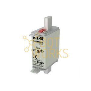 Fusibile assiale in plastica Eaton 10NHG000B690 con terminale a spina, omologato IEC per la sicurezza - Product Image 1