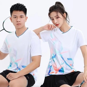 White <b>Tennis</b> Shirt Badminton Shirt Men Women Summer Dry Quick Dry Short Sleeve <b>Table</b> <b>Tennis</b> Volleyball - Product Image 4