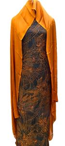 Conjunto de 3 Piezas de Dirac Somalí con Gogra y Garbasar, Mangas Largas con Volantes, Estampado Floral, Spandex, Ropa Tradicional de Lujo Ecológica para Mujer - Product Image 4