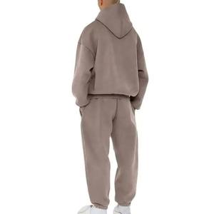 ชุดกีฬาพิมพ์ลายสำหรับฤดูหนาวกางเกงบ็อกซี่460gsm โอเวอร์ไซส์ออกแบบได้ตามที่ต้องการสำหรับทั้งชายและหญิง - Product Image 5