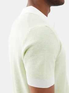 Venta al por mayor 100% algodón manga corta para Polo camisetas para hombres jóvenes y de mediana edad Terry Fabric Golf Shirts - Product Image 2