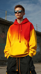 Sudadera con Capucha Holgada para Hombre, Estilo Sublimado, Hombros Caídos, Forro Polar Grueso, Sudadera con Capucha Extra Grande para Hombre, Invierno - Product Image 6