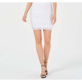 Abito GUESS da donna Renny in pizzo, elegante e sexy, con cerniere, drappeggiato, con diamanti, taglia M, traspirante, bianco, ideale per l'ufficio - Product Image 3