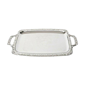 Diseño en relieve pulido dorado Utensilios de cocina de gran tamaño Bandeja de artículos para el servidor de alimentos Bandeja de comida de metal con forma personalizada de la mejor calidad - Product Image 6
