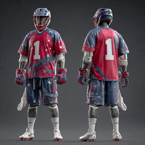 Ensemble de maillot et short de lacrosse pour adultes et jeunes, 100% polyester, uniforme de lacrosse - Product Image 3
