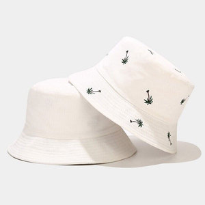 หมวกบักเก็ตหมวกถักสีทึบ - Product Image 4