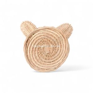 Eco Friendly Bohemian Style Handmade Rattan <b>Coaster</b> Made From Natural Fiber for Home and Dining <b>Table</b> Made in Vietnam - Product Image 2