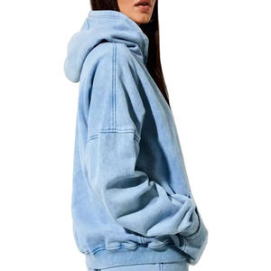 Survêtements grande taille pour femmes survêtements en coton éponge brodé à l'acide survêtements pour femmes OEM - Product Image 4