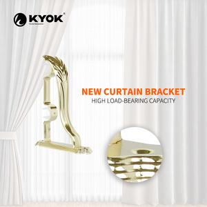Sujetadores de Cortinas Metálicos KYOK, Diseño Curvo, Estilo Tradicional, Acabado Antioxidante, Colores Plata, Oro y Bronce - Product Image 6
