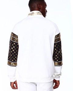 Custom Wholesale Men's Workout Sweat Suit High Quality Tracksuit for Men Street Wear Mens Sportswear Cut & <b>Sew</b> Jacket Tracksuits - Product Image 5