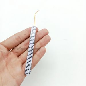 แหนบปลายไฟเบอร์สำหรับต่อขนตาทำจากกระดาษแหนบต่อขนตาสีตามสั่งทำจากสแตนเลส - Product Image 3