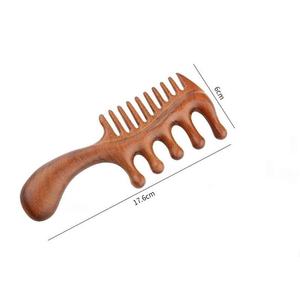 Peine de Madera Pulido a Mano, Ecológico, Sin Desperdicios, para Peinar el Cabello, para Hombres, Mujeres y Niños - Product Image 3