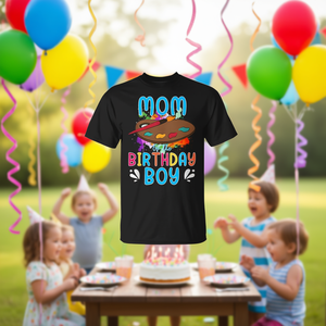 T-shirt familial avec peinture artistique « Maman du gamin d'anniversaire », vêtements pour fête d'anniversaire des enfants - Product Image 3