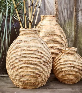 For Hot Sale <b>Water</b> Hyacinth Minimalist Eco-Friendly Tabletop Vase Home Bedroom Decor Customizable Package - Product Image 4