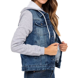 Chaquetas Vaqueras con Capucha para Mujer, Nuevas, Elegantes y a la Moda, Personalizables, Venta Directa de Fábrica - Product Image 5