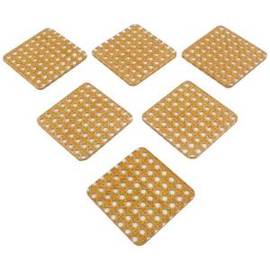 Dessous de verre en bois de luxe tapis de boissons carré mariage café tasse à thé support de sous-verre de bière résine époxy sous-verres en bois ensemble avec support - Product Image 3