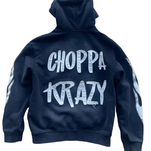 Precio barato OEM 100% algodón desgastado bordado sudaderas con capucha para hombre de gran tamaño holgado invierno peso pesado pulóver Sudadera con capucha para la venta - Product Image 5