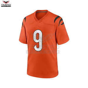 เสื้อฟุตบอลอเมริกันคุณภาพสูงสั่งทำพิเศษ 100% โพลีเอสเตอร์ ป้องกันแบคทีเรีย ขายส่งจากโรงงาน แขนสั้น ระบายอากาศได้ดี ไซส์ใหญ่ - Product Image 5