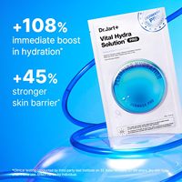Dr.Jart+ Vital Hydra Solution Pro Dermask 5ea Masque facial en coton hydratant à l'acide hyaluronique, soin coréen pour la peau