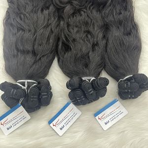 Vente en gros 100% Vietnamien Remy Vierge Extensions de Cheveux Humains 16 Pouces Naturel Ondulé Trame Styling Flash Vente Stock Disponible - Product Image 5