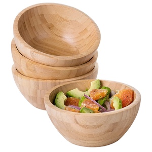Tazón de Madera Maciza de Diseño Clásico con Técnica de Pulido para Regalos Empresariales y Servicio de Alimentos - Product Image 1
