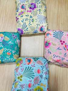 Chinon Eco-Friendly Breathable Quick-Dry Dyed Position Print Heavily Embroidered Flower Design Embroidery Fabric for Girls Top - Product Image 3