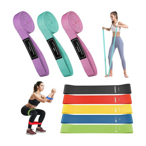 Asistencia Deportes Entrenamiento Bandas de resistencia Antideslizante Cadera Círculo Gimnasio Fitness Ejercicio Yoga Booty Band Loop - Product Image 4