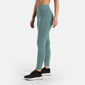 Conjunto de entrenamiento para mujer, mallas fruncidas de cintura alta y Sujetador deportivo de apoyo, ropa deportiva suave y transpirable para entrenamiento, Yoga, correr - Product Image 2