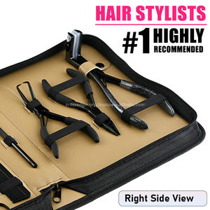 Meilleure vente kit d'outils pour extensions de cheveux pince à sertir et à enlever les perles ensembles de pinces 24 pinces à cheveux outil de boucle de peigne de coiffure - Product Image 3