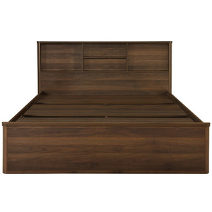 Lit de rangement nordique moderne minimaliste de 1.8m, chambre principale Double, lit de rangement pour adulte, lit simple en bois massif de 1.5m - Product Image 4