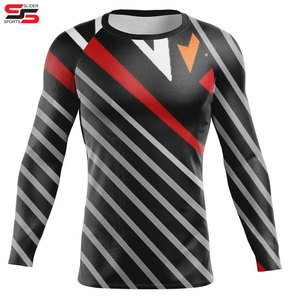 2025เสื้อรัดรูปแขนยาวสำหรับผู้ชาย BJJ Jiu Jitsu และการฝึกออกกำลังกาย - Product Image 5
