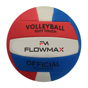 Flowmax impression personnalisée nouveau matériel taille 5 arrivée EVA plage balle de volley-ball cousue à la machine - Product Image 1