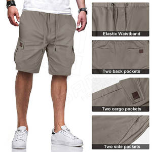 Pantalones cortos de pana para hombre, 100% algodón, ecológicos, impermeables, ropa de trabajo de moda, venta al por mayor - Product Image 4