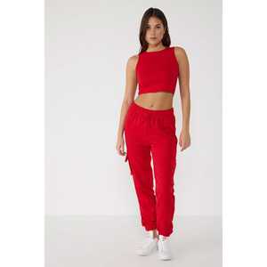 Chemisier court décontracté à col halter avec logo sur le devant - Product Image 1